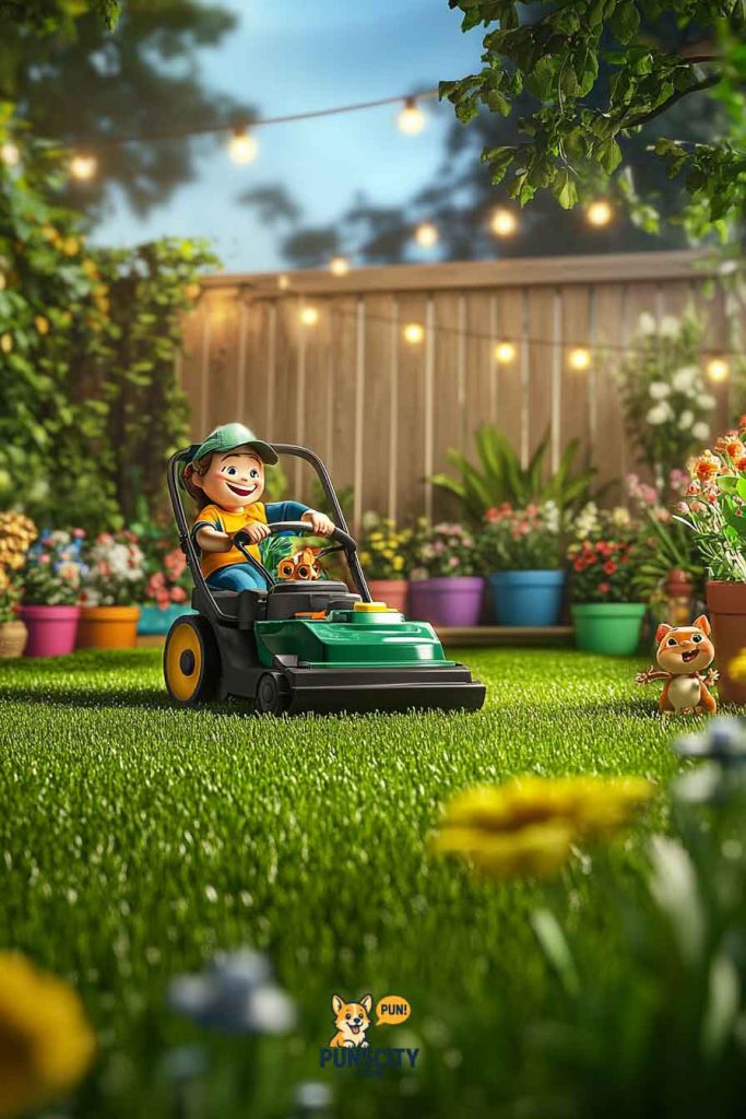 Clever Lawn Mower Puns